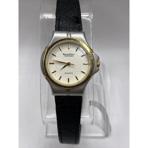 Roven Dino Paris Design Women's Quartz Watch 24mm Case Black Band- New‎ Battery